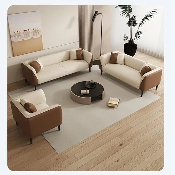 Large Sized Apartment Modern Style Minimalist Living Room Furniture Lazy Sofa Home Furniture Multifunctional Double Sofa