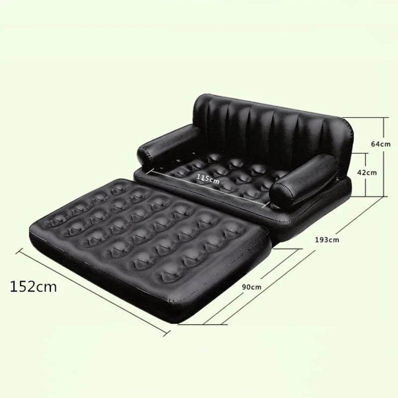 Multipurpose Inflatable Sofa Bed Camping Travel Folding Relaxing Chair Armchair Double Lounges Chaise Sofa Sets Garden Furniture