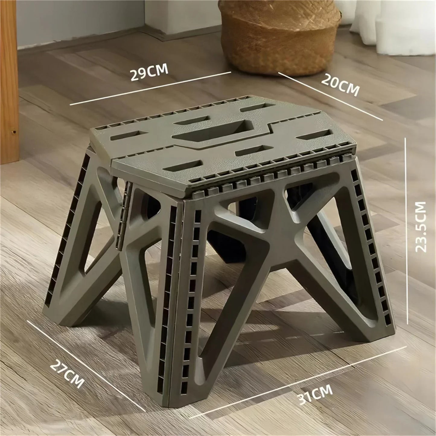 Outdoor Portable Folding Stool High Load-bearing Handle Design Durable Mini Chair Fishing Stool Square Stool/ Maza Camping Stool