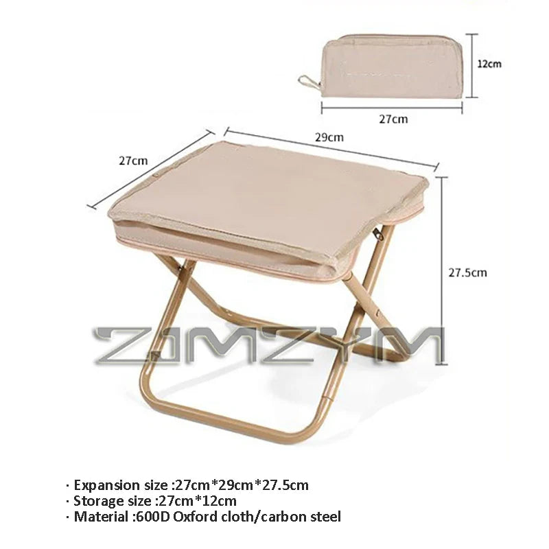 Portable Small Stool, Multifunctional Outdoor Picnic Camping Folding Chair, Light Fishing Stool, Travel Stool