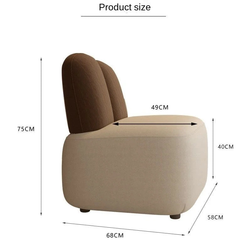 Richome Advanced Light Luxury Single Sofa Single Chair Negotiation Living Room Balcony Leisure Sofa Chair Comfortable Chair 2024